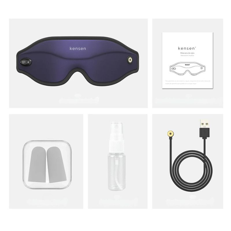 Electric Heated Eye Massager for Eye Strain and Migraine Relief