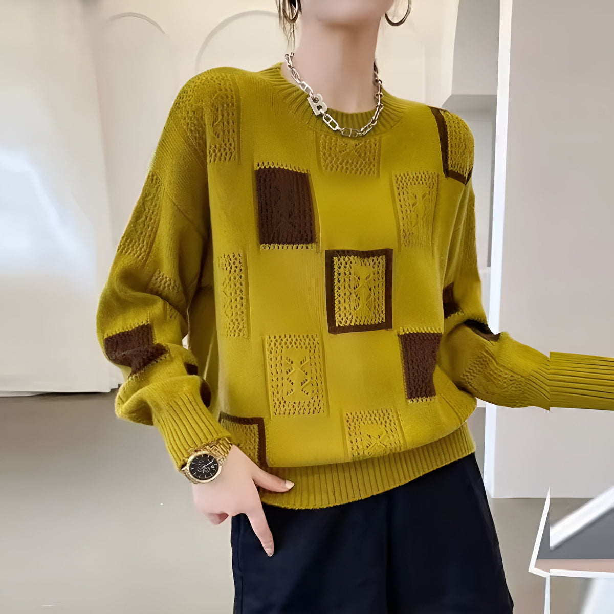 Image of Erin | Women's Oversized Crew Neck Sweater