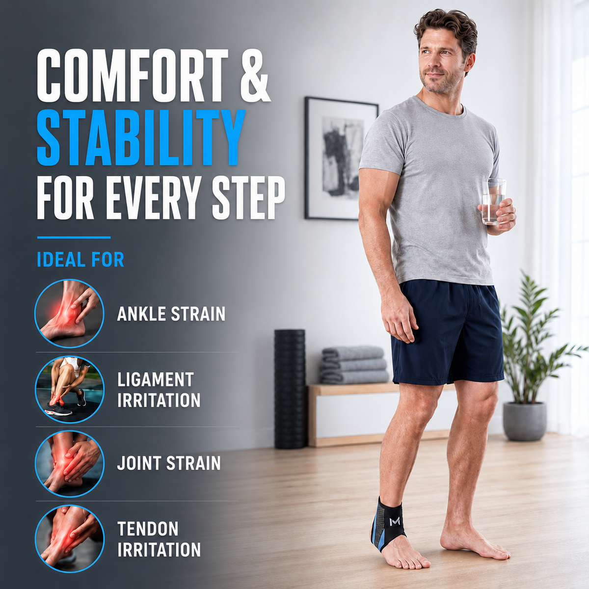 Bel Hills | Ankle Compression Support Sleeve