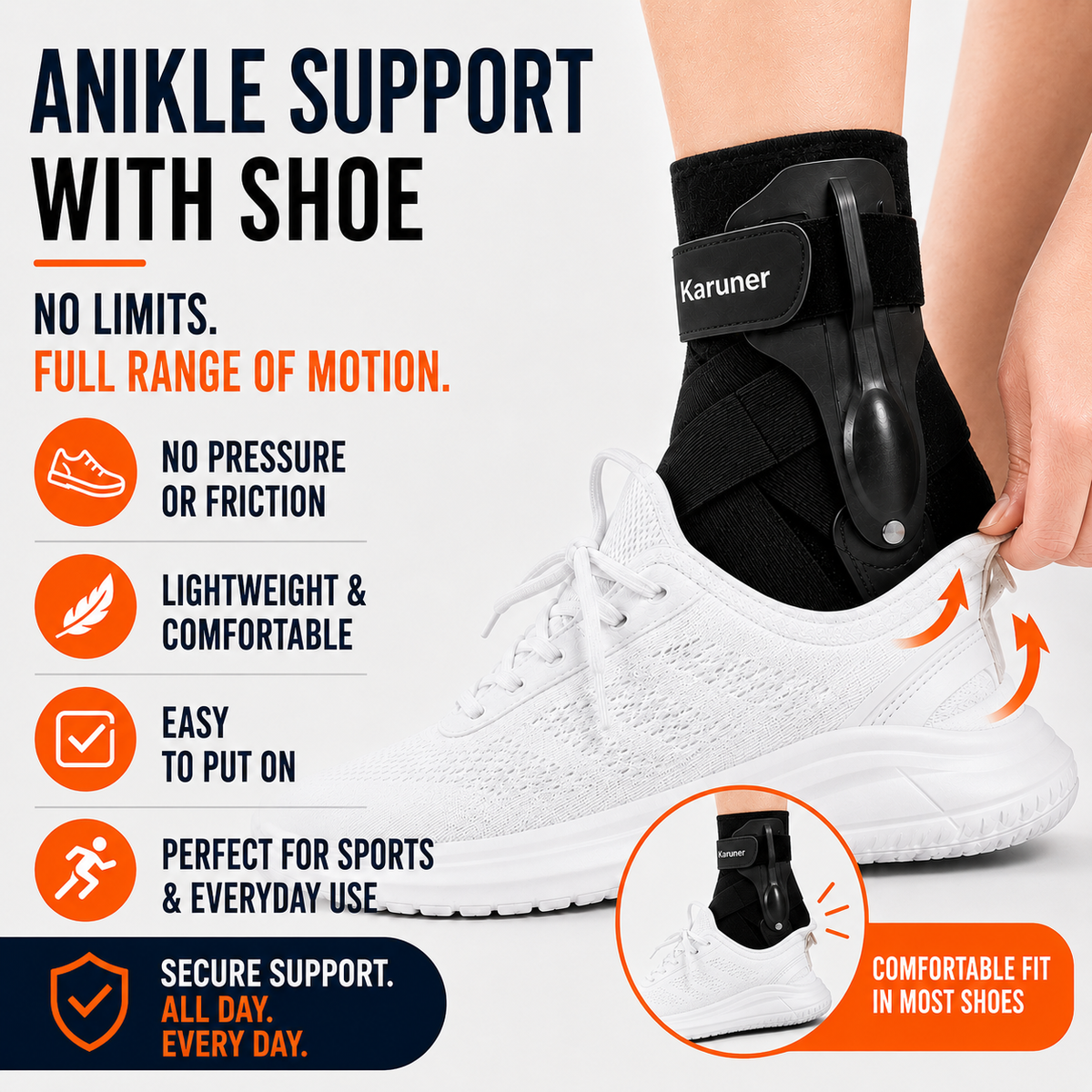 Bel Hills | Ankuraid Adjustable Ankle Support Brace