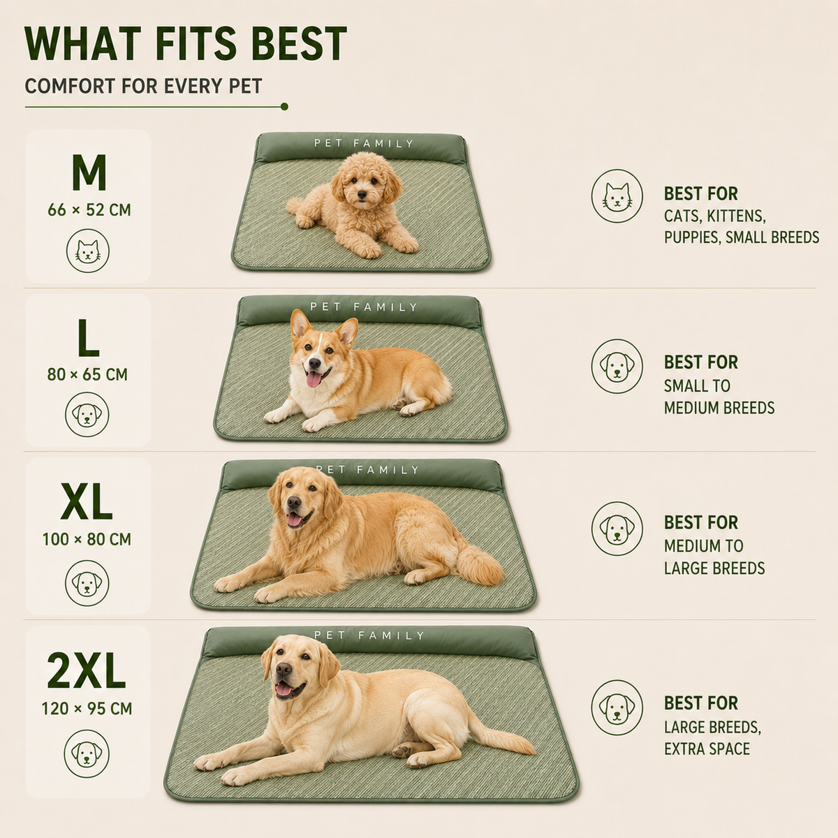 Bel Hills | Chilrest Breathable Pet Cooling Mat With Cushion