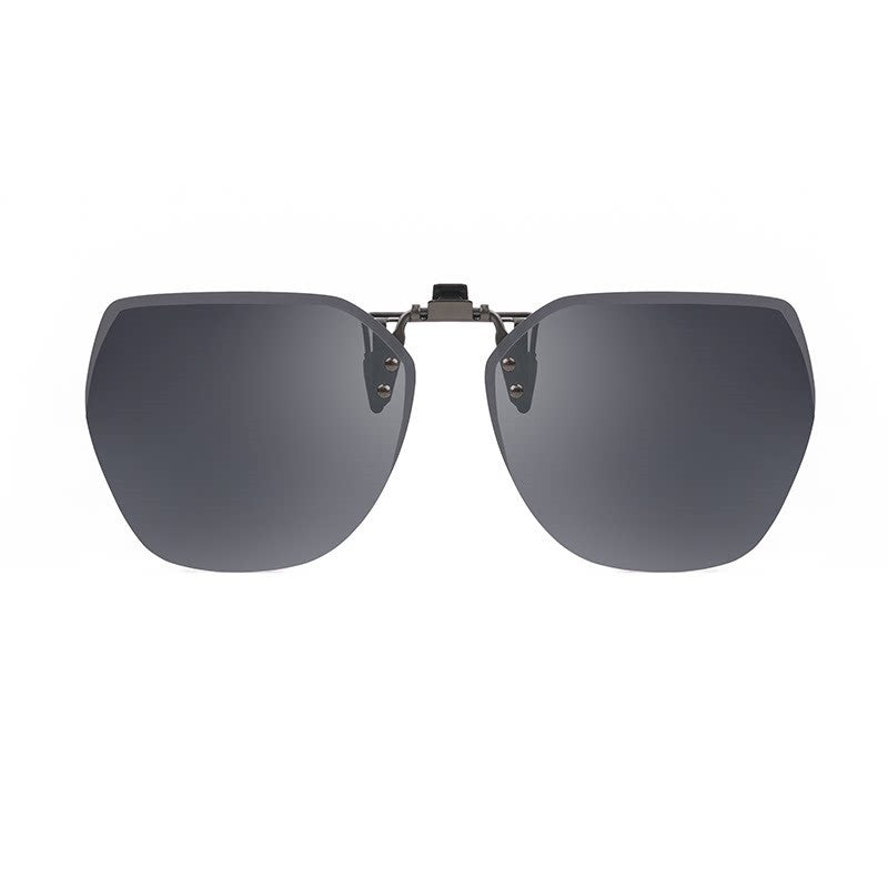 Bel Hills | Clip-on Rimless Polarized Sunglasses, with Anti-glare and Flip-Up Design, for Outdoor/Driving