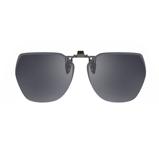 Bel Hills | Clip-on Rimless Polarized Sunglasses, with Anti-glare and Flip-Up Design, for Outdoor/Driving