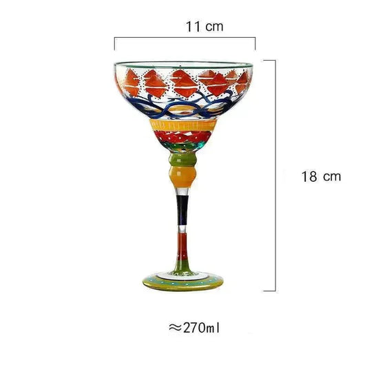 Bel Hills | Colorful Margarita Cocktail Glass