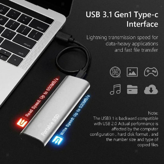 Bel Hills | External Portable SSD | High-Speed Solid State Drive | Black