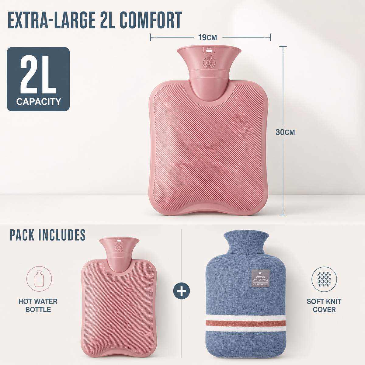 Bel Hills | Extra Large Hot Water Bottle Jug