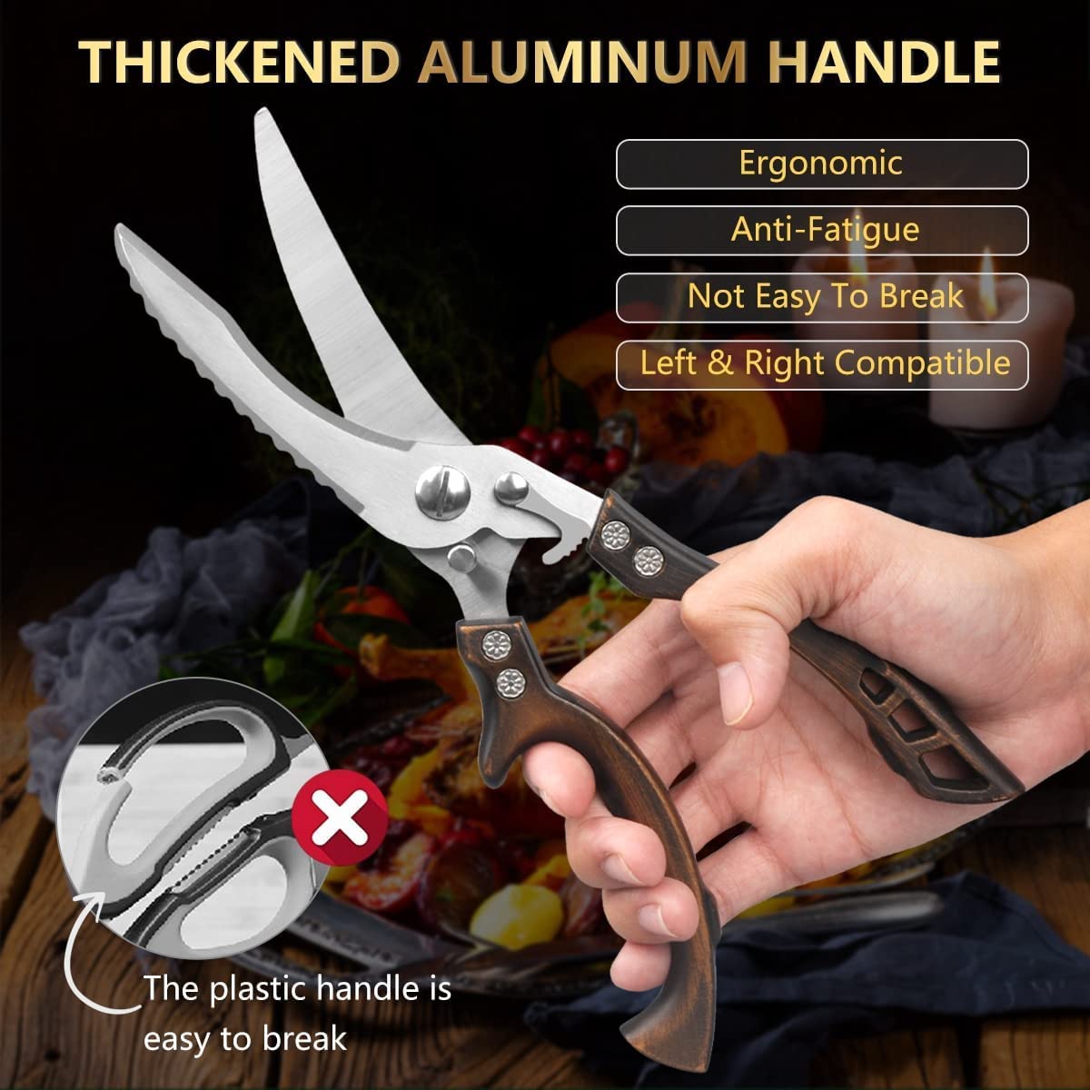 Bel Hills | Heavy Duty Stainless Steel Bone-Cut Scissors