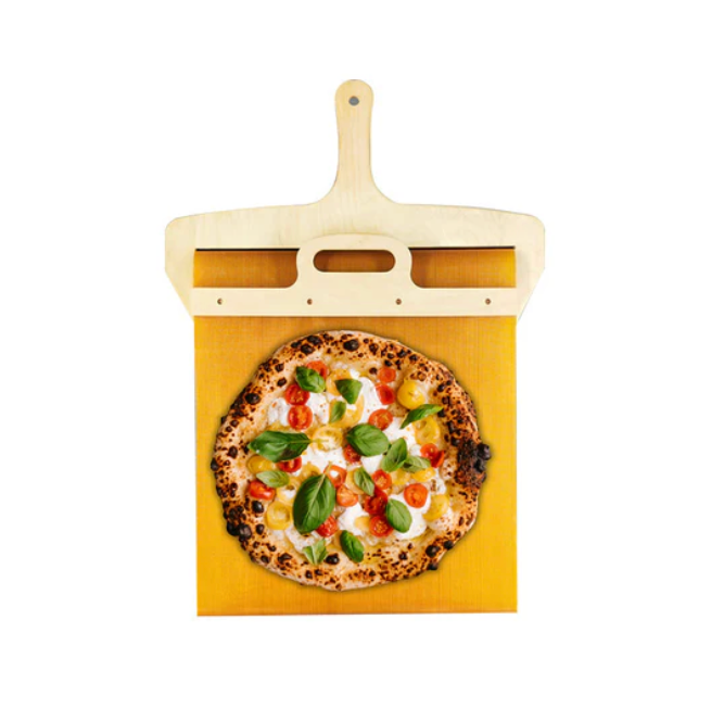 Bel Hills | Sliding Pizza Peel | Easy Lifting with Non-Stick Surface | Wood