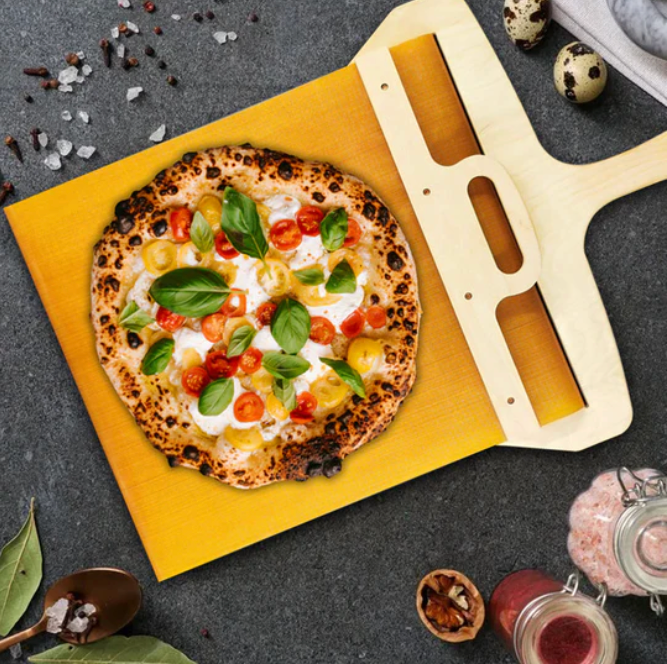 Bel Hills | Sliding Pizza Peel | Easy Lifting with Non-Stick Surface | Wood