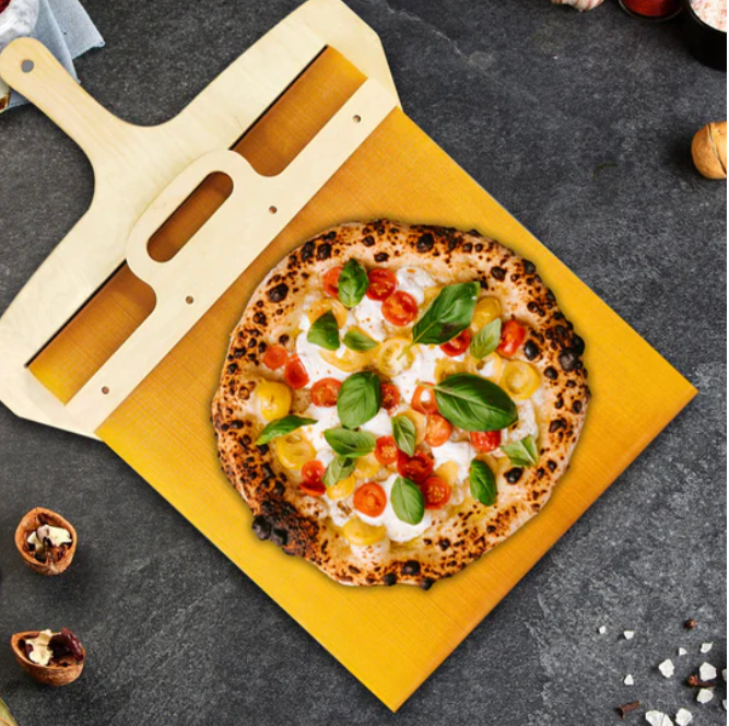 Bel Hills | Sliding Pizza Peel | Easy Lifting with Non-Stick Surface | Wood