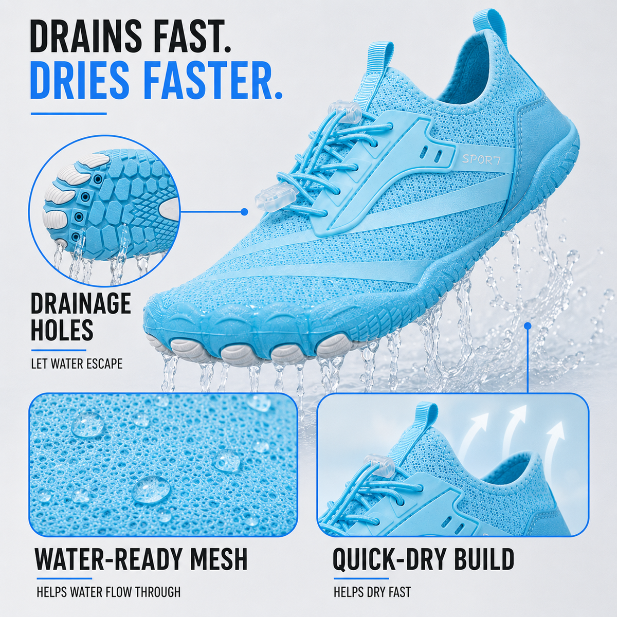Bel Hills | Strideox Unisex Barefoot Sole Sports Shoe