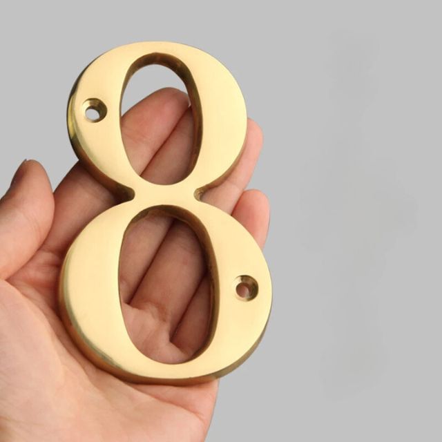 Bel Hills | Traditional House Numbers Made of Solid Brass