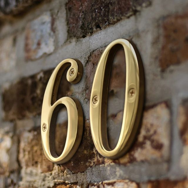 Bel Hills | Traditional House Numbers Made of Solid Brass