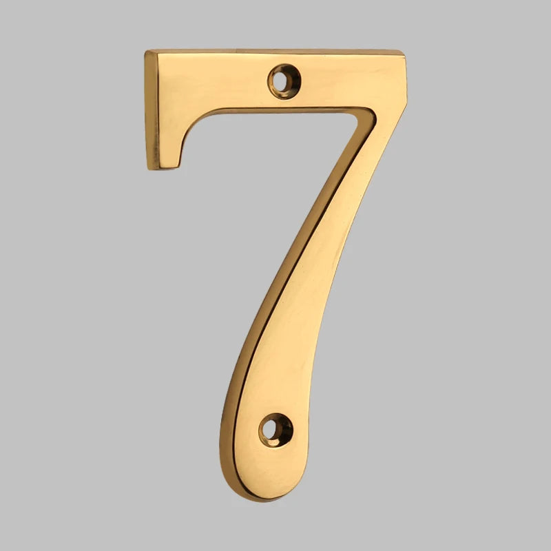 Bel Hills | Traditional House Numbers Made of Solid Brass