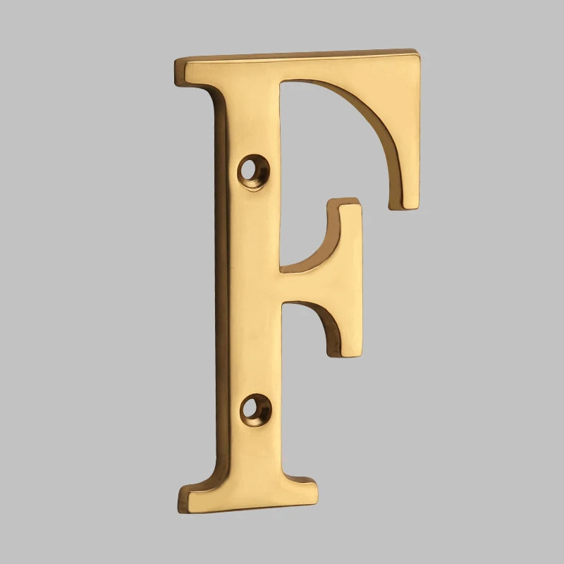 Bel Hills | Traditional House Numbers Made of Solid Brass