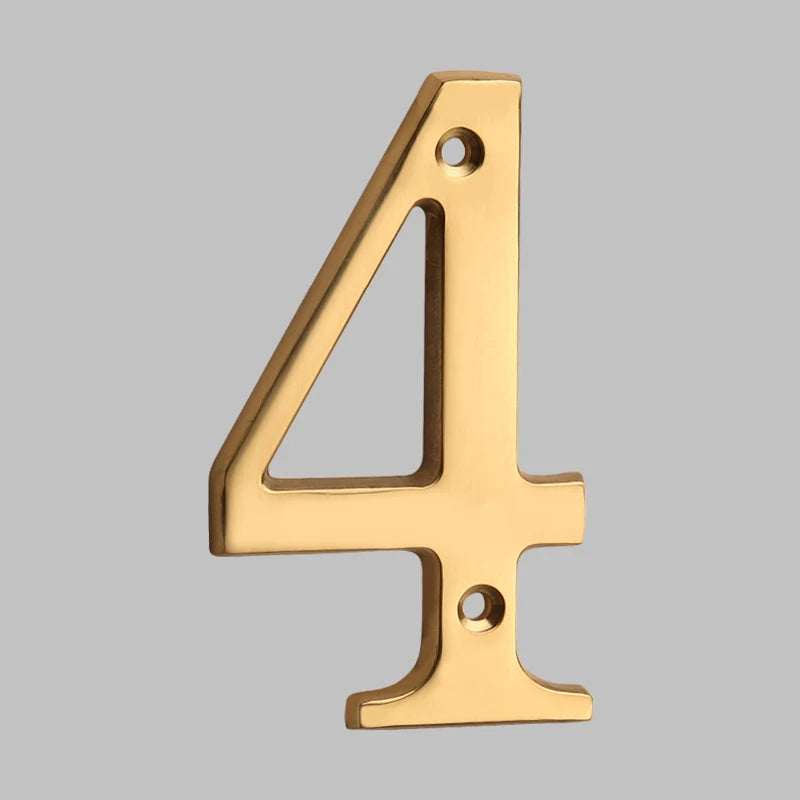 Bel Hills | Traditional House Numbers Made of Solid Brass