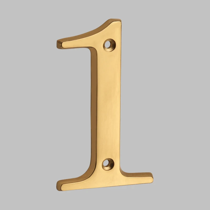 Bel Hills | Traditional House Numbers Made of Solid Brass