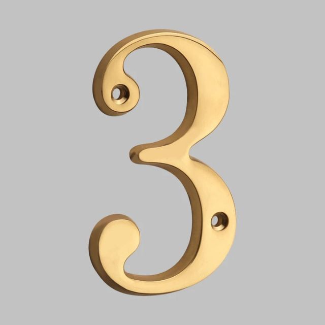 Bel Hills | Traditional House Numbers Made of Solid Brass