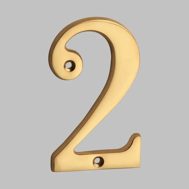 Bel Hills | Traditional House Numbers Made of Solid Brass