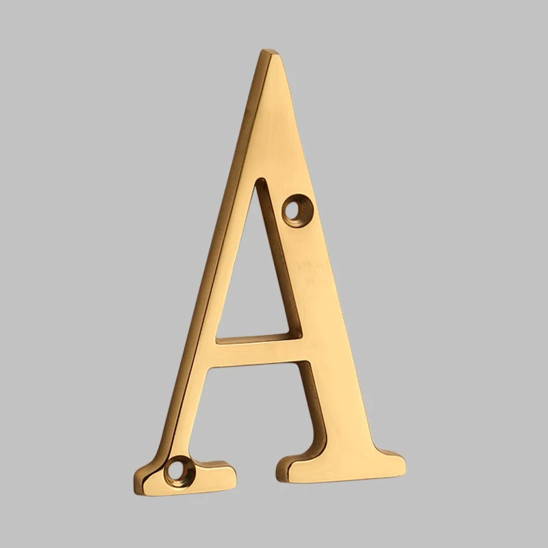 Bel Hills | Traditional House Numbers Made of Solid Brass