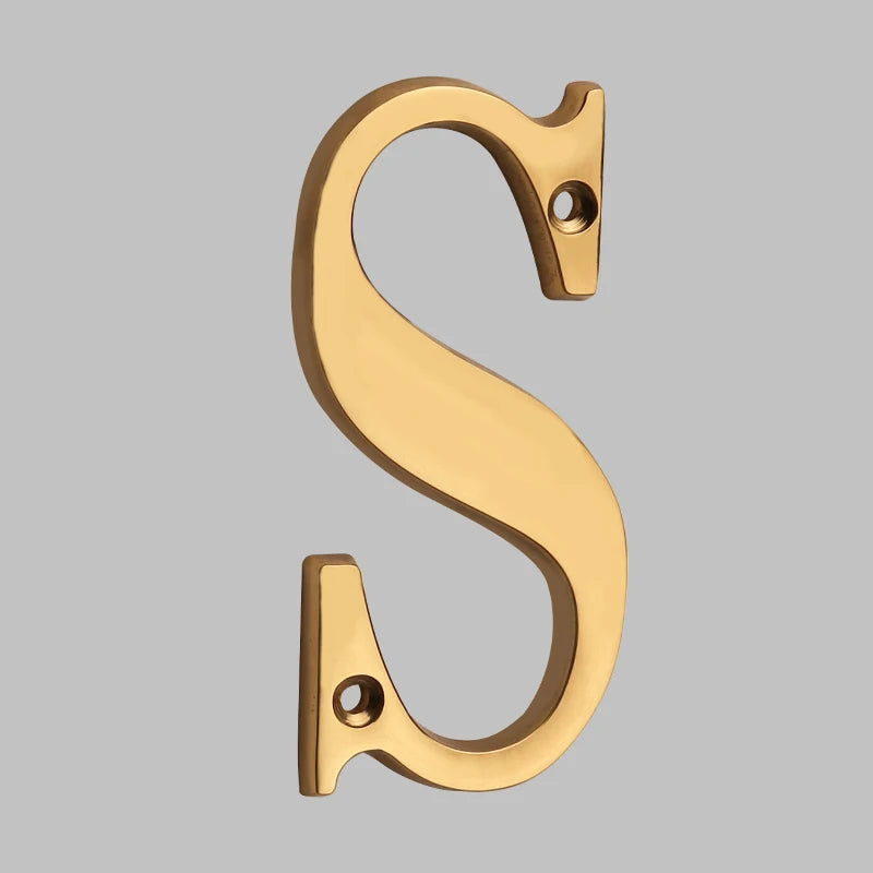 Bel Hills | Traditional House Numbers Made of Solid Brass