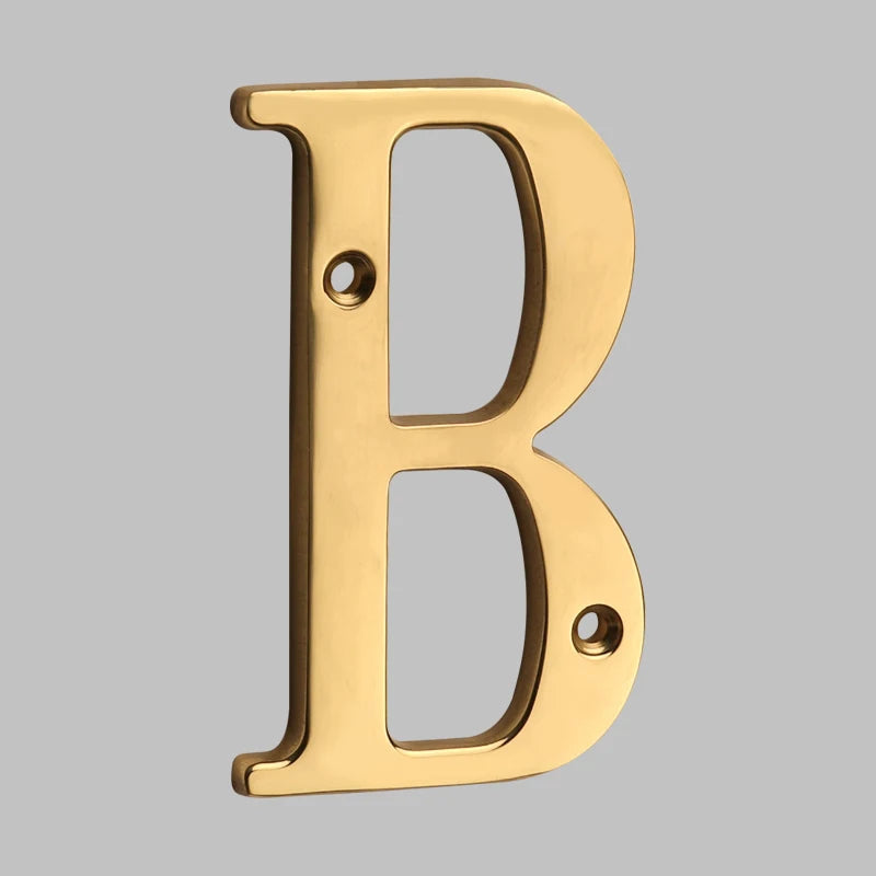 Bel Hills | Traditional House Numbers Made of Solid Brass