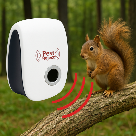 Bel Hills | Ultrasonic Squirrel Repeller Device - Effective Pest Control to Deter Squirrels in 48 Hours for Gardens & Yards