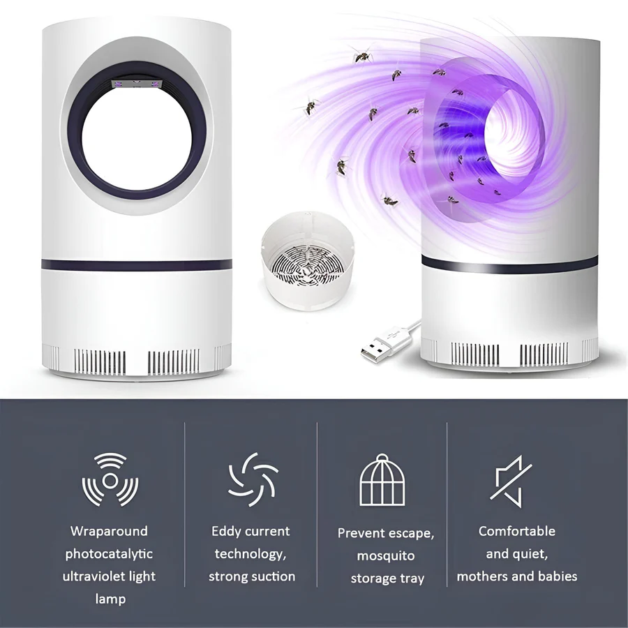 Bel Hills | UV Light Insect Trap - Indoor/Outdoor Mosquito Fly Killer