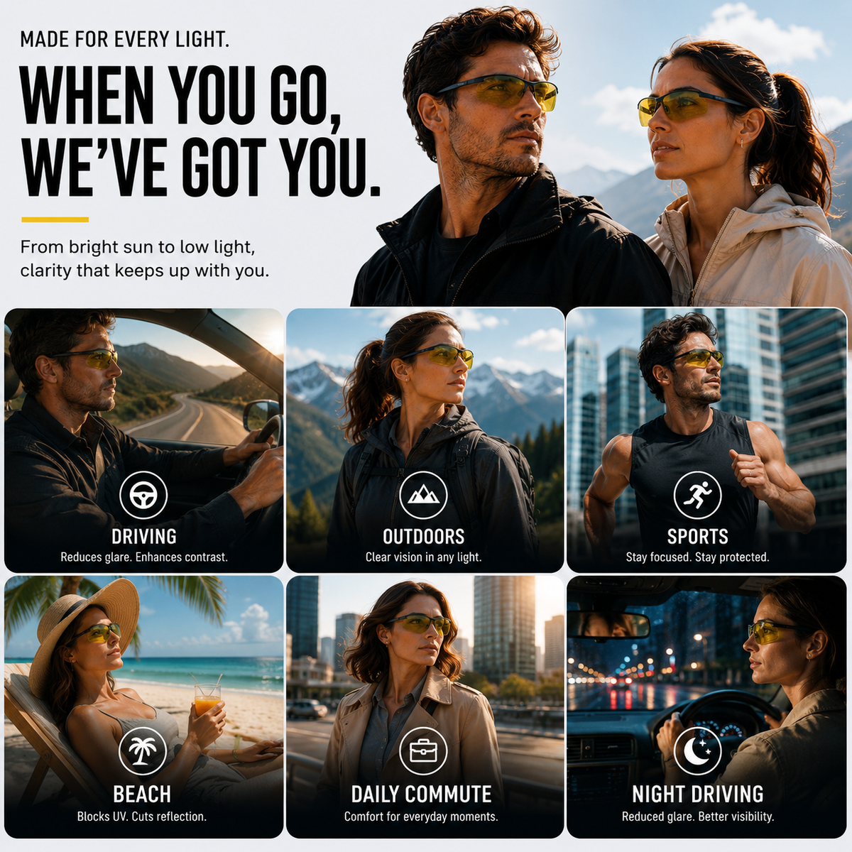 Bel Hills | Visentra Lightweight Frameless Polarised Sunglasses