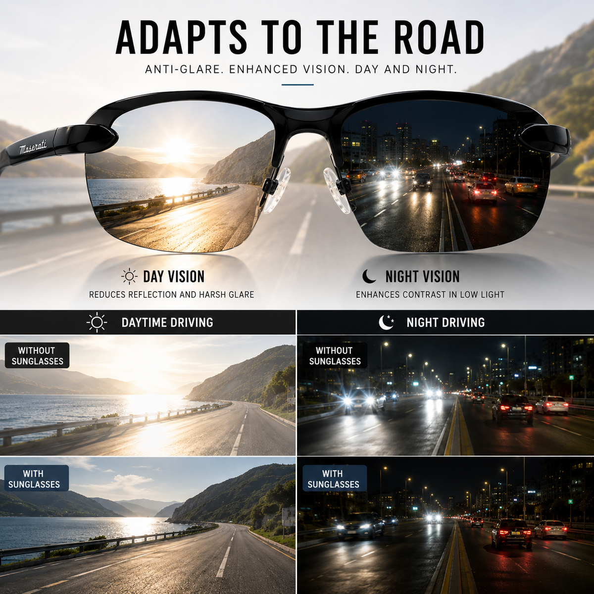 Bel Hills | Visentra Lightweight Frameless Polarised Sunglasses