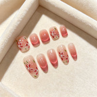 Floral Design Press-On Nail Set