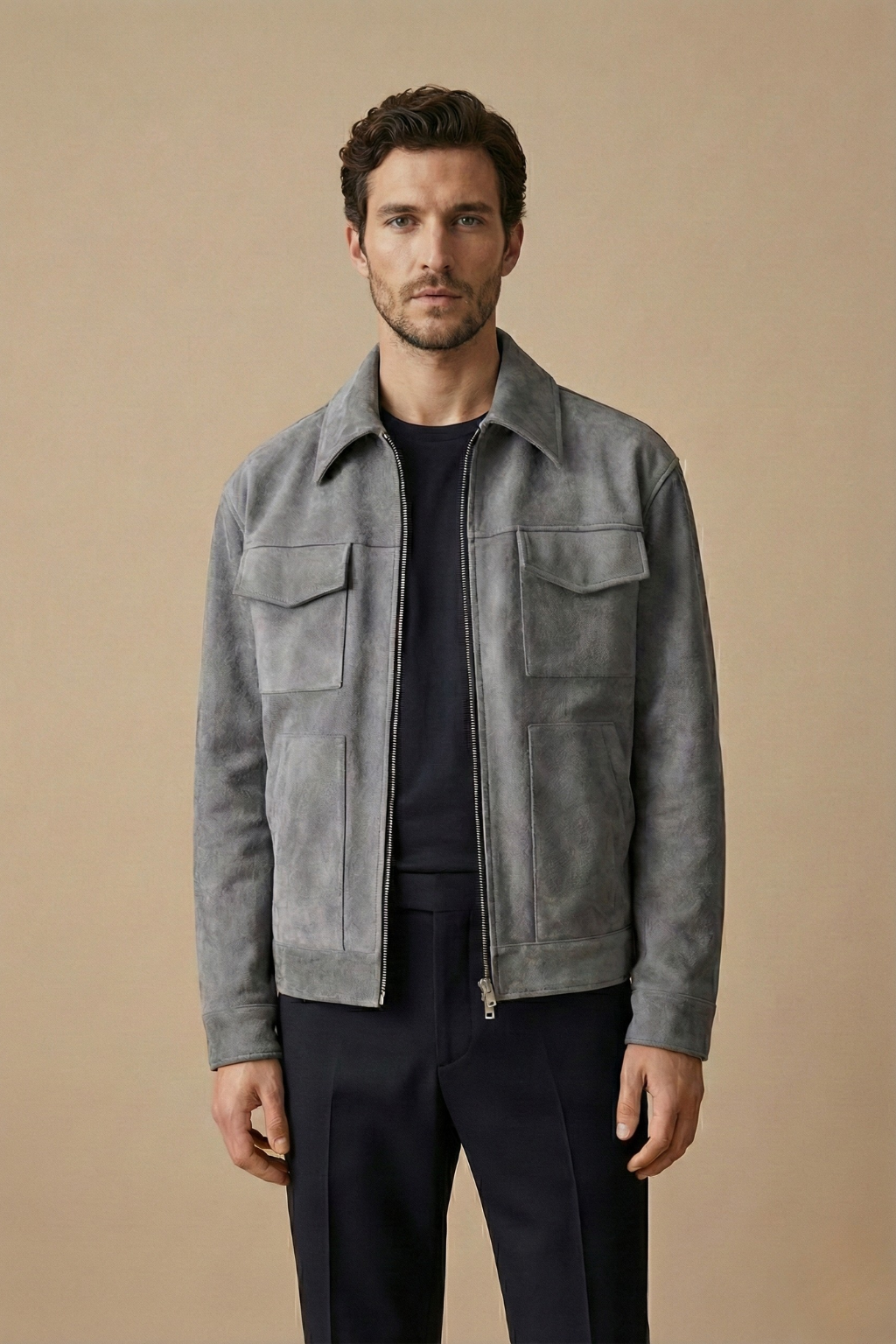 Image of Fred | Men's Zip-Up Collared Jacket