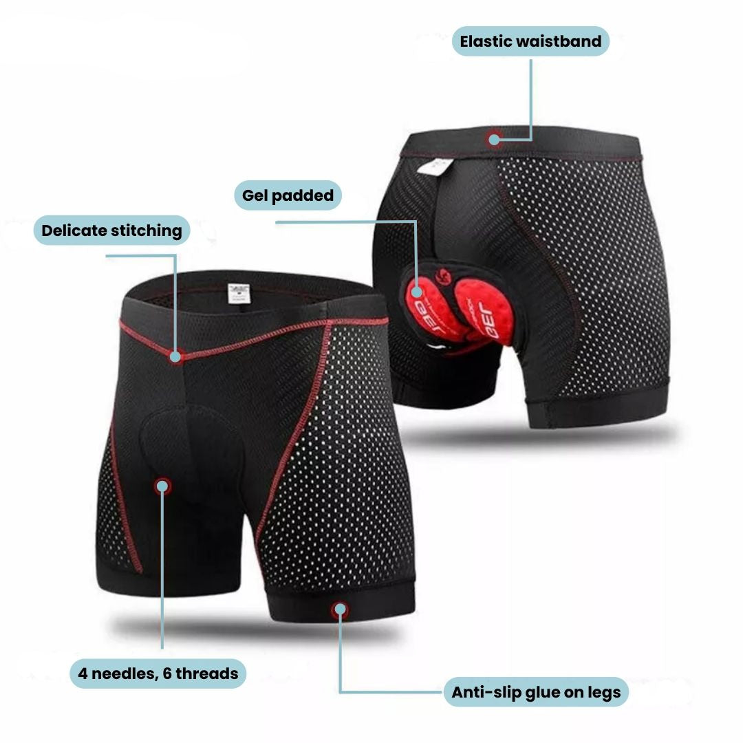 Gel-Padded Cycling Underwear – Men & Women