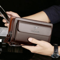 Genuine Leather Men's Clutch Bag - Keep All Your Essentials in One Place