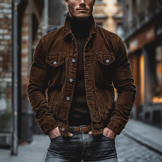 Image of Gerald | Men's Button-Down Corduroy Jacket