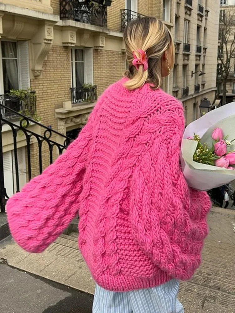 Image of Gillian | Women's Oversized Cable Knit Sweater