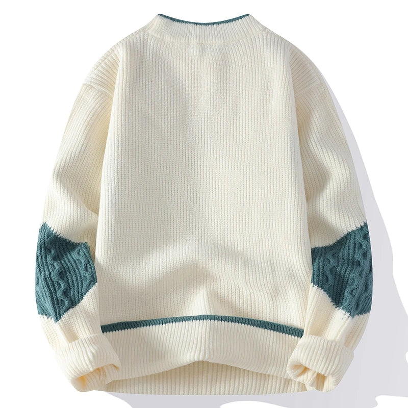 Image of Gus | Unisex Patchwork Polyester Sweater