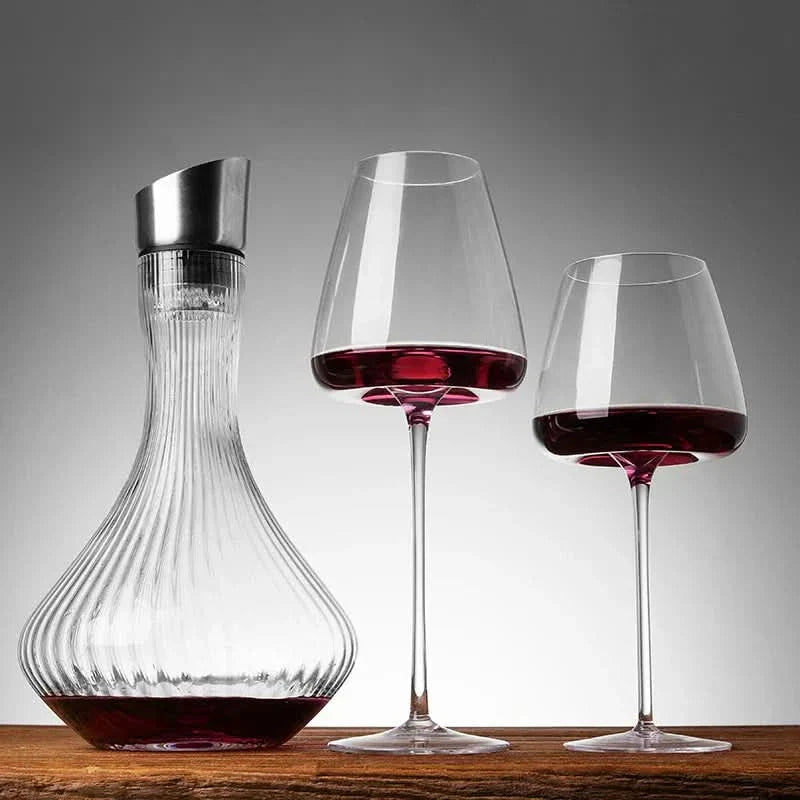 Handmade Crystal Wine & Champagne Glass Set – 2, 4, or 6 Pcs, 4 Sizes