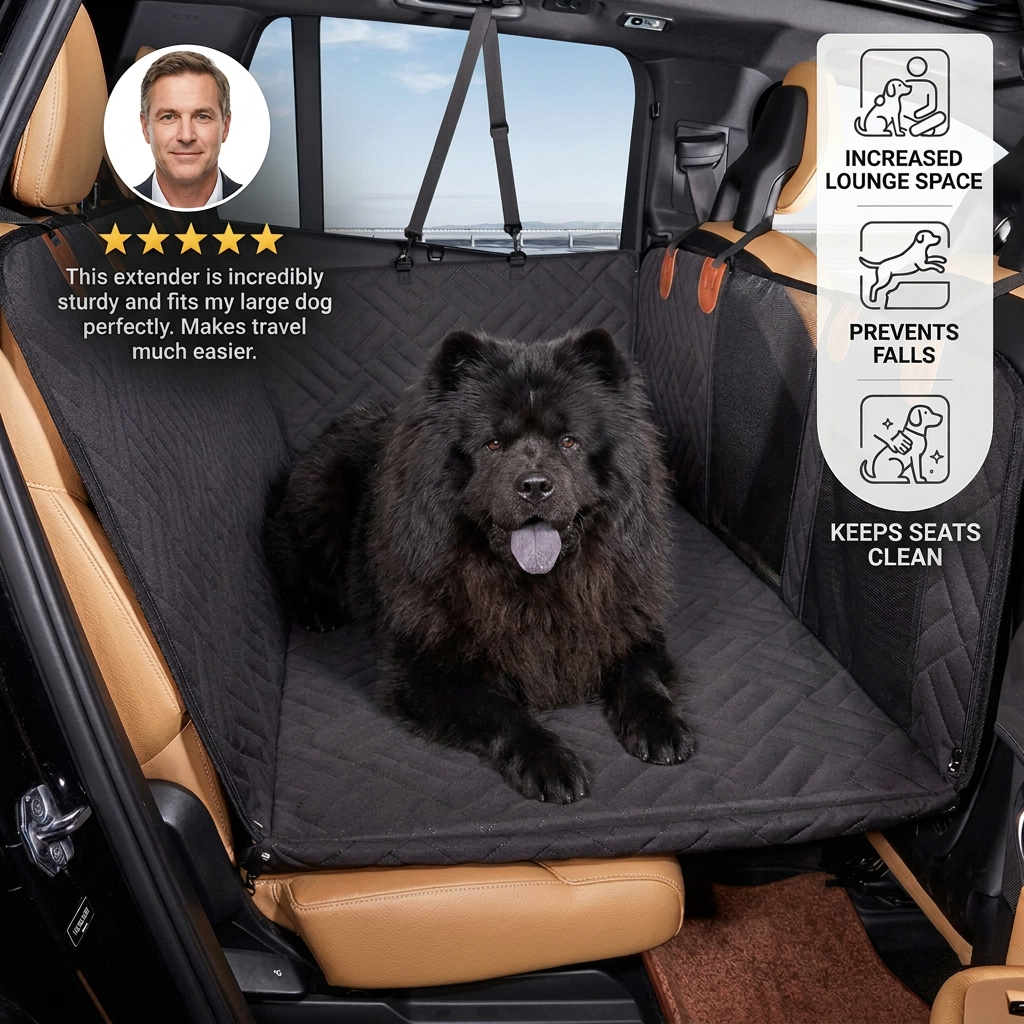 Hard-Bottom Car Seat Extender for Dogs