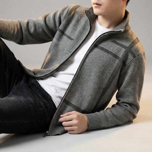 Image of Harley | Men's Full Zip Stand Collar Casual Jacket