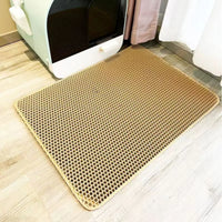 Heavy-Duty Waterproof Dual-Layer Litter Mat Floor Protector