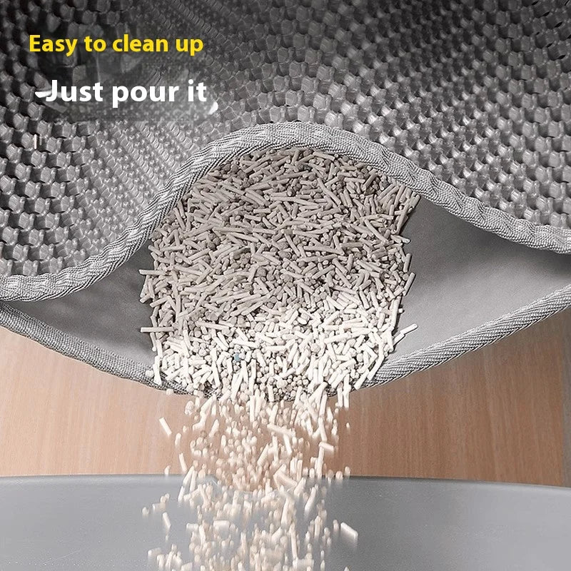 Heavy-Duty Waterproof Dual-Layer Litter Mat Floor Protector