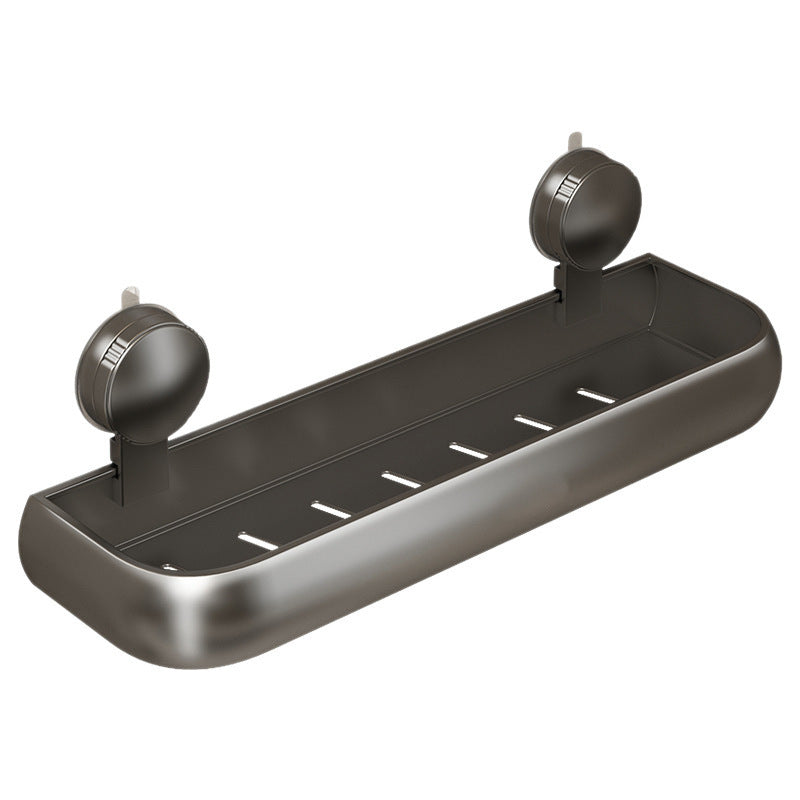 Height-Adjustable Bathroom Shelf with Suction Cups