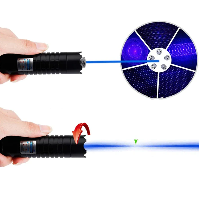 High-Power Tactical Blue Laser Light