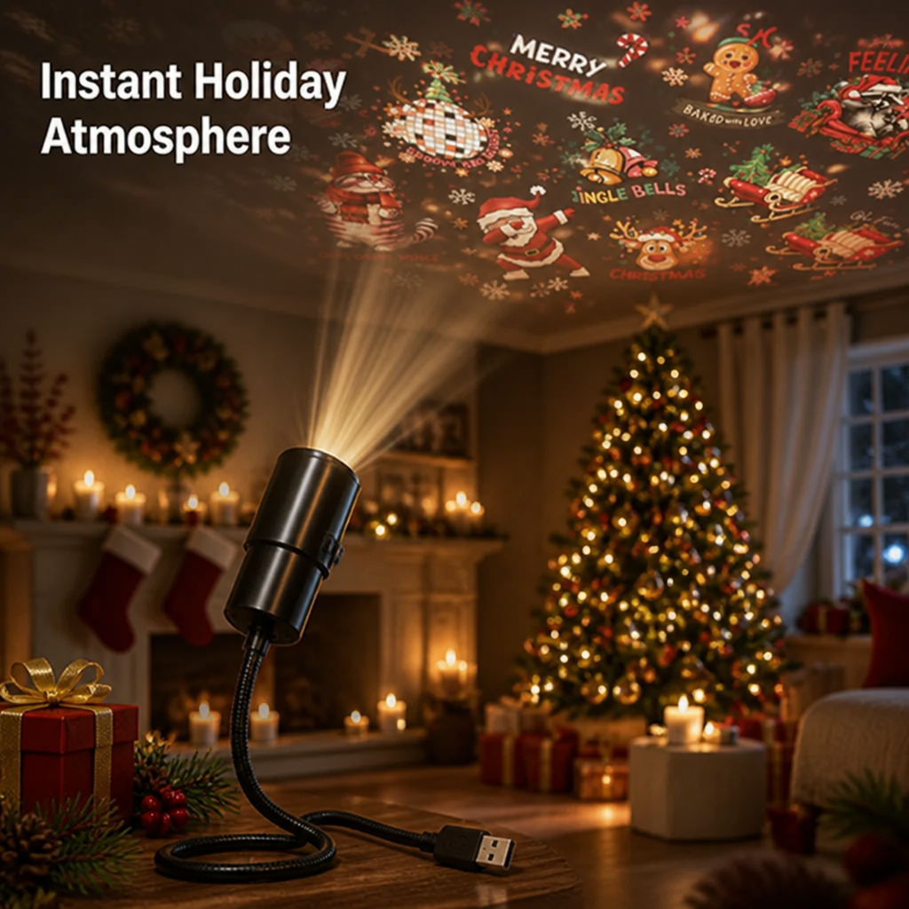 Holiday Light Projector - Instant Festive Scenes for Every Room