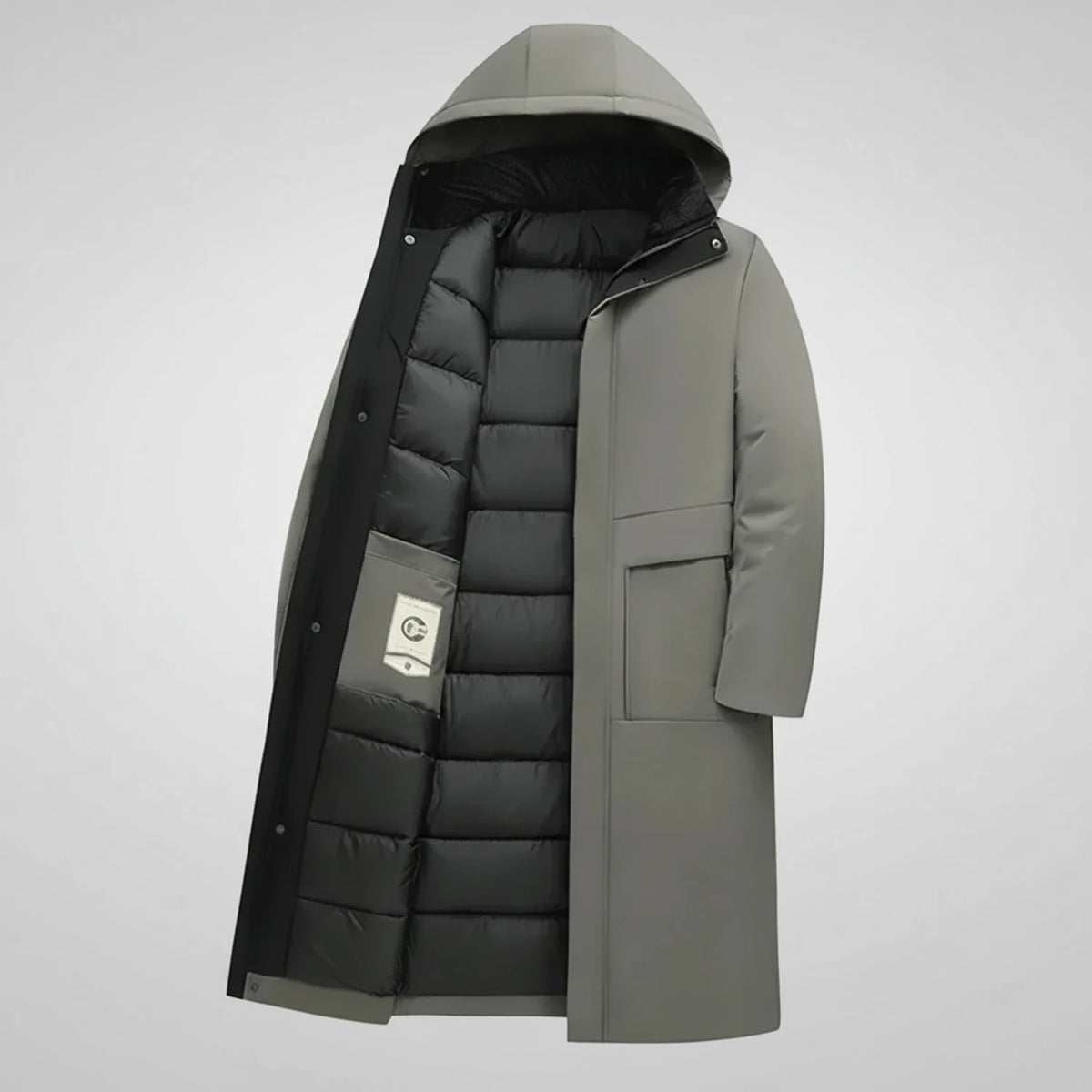 Hooded Insulated Parka Jacket for Men