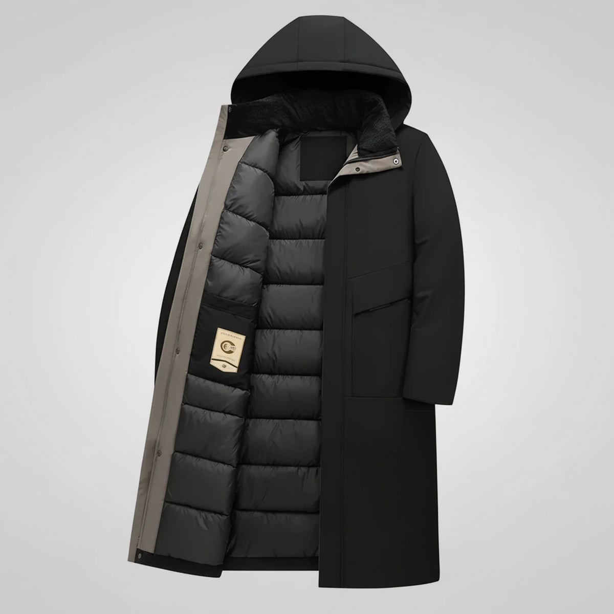 Hooded Insulated Parka Jacket for Men
