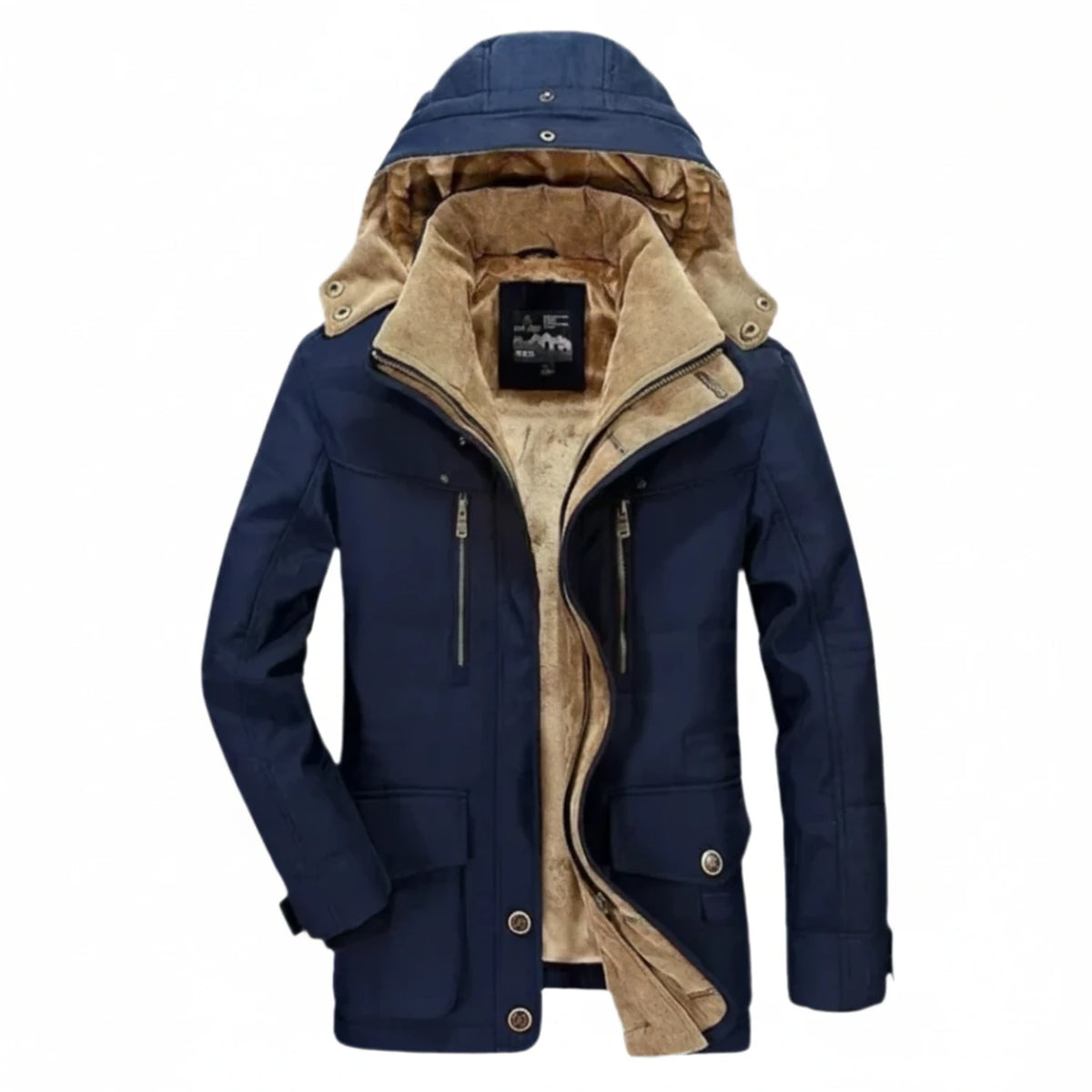 Hooded Military Winter Jacket for Men
