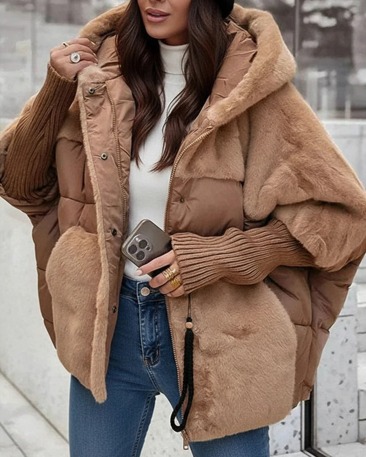 Teddy Fleece Winter Jacket for Women