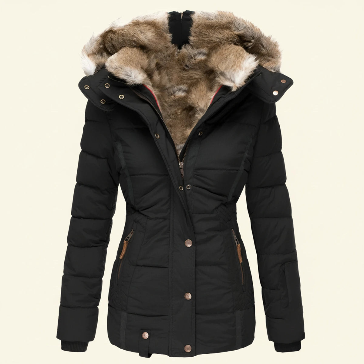 Hooded Winter Puffer Jacket for Women